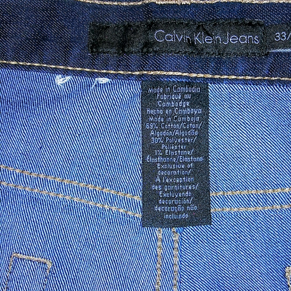 Calvin Klein Jeans Dark blue, skinny EUC 33 16 - Picture 7 of 8